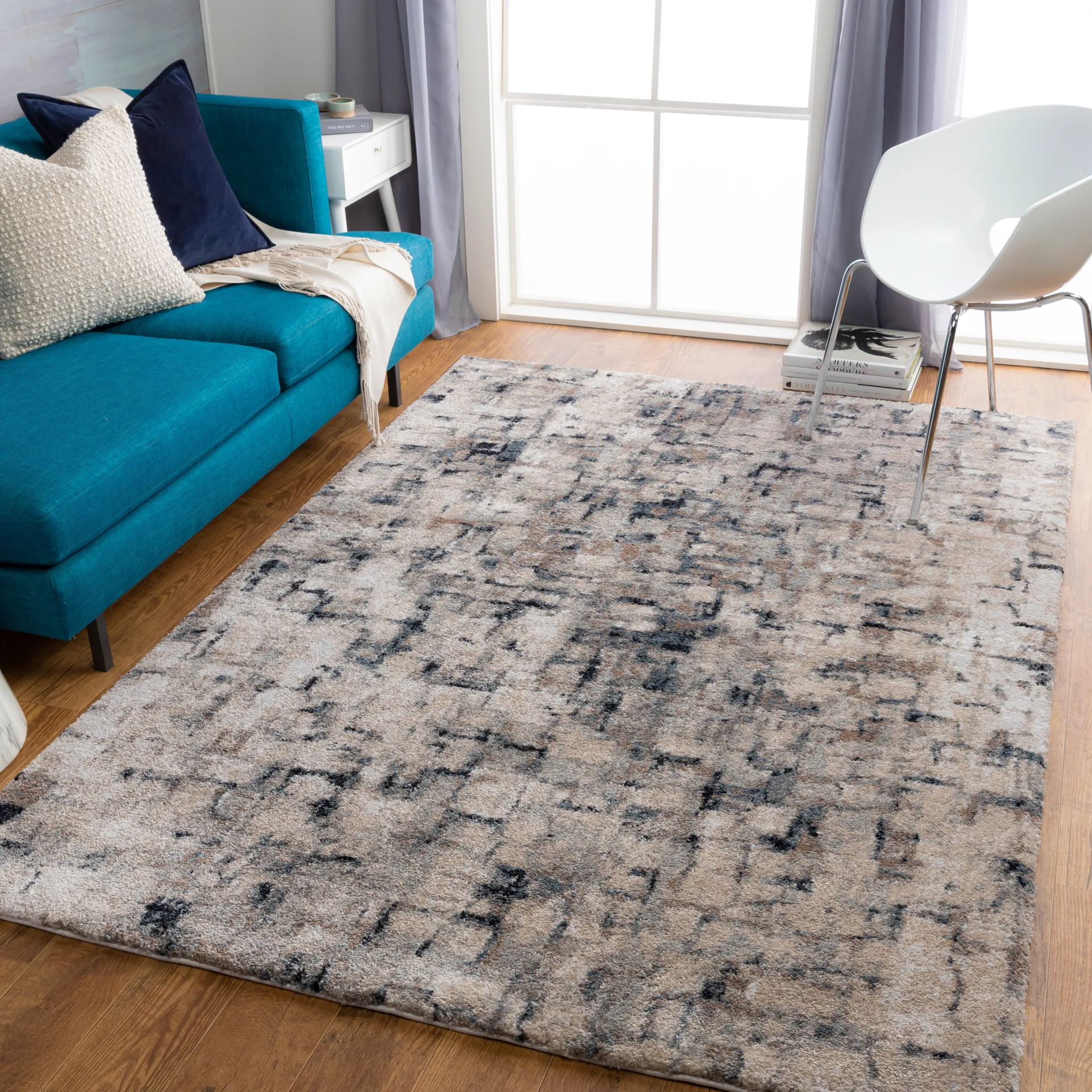 Turin Gray 7'9 x 10' Rug - Image 6