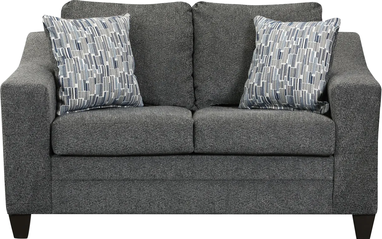 Kashmir Gray Loveseat - Thumbnail - Image 1