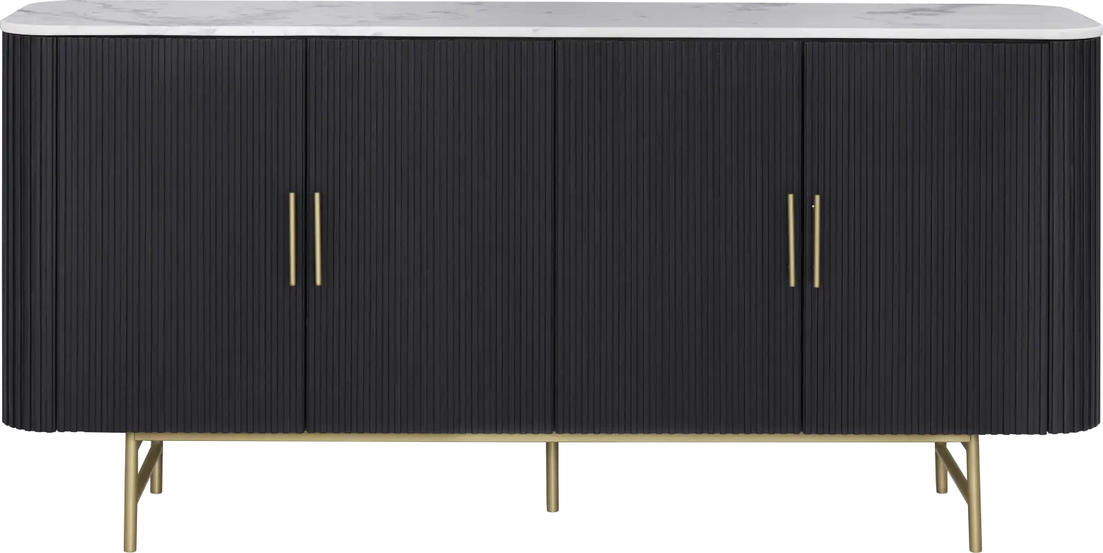 Macklin Black Credenza