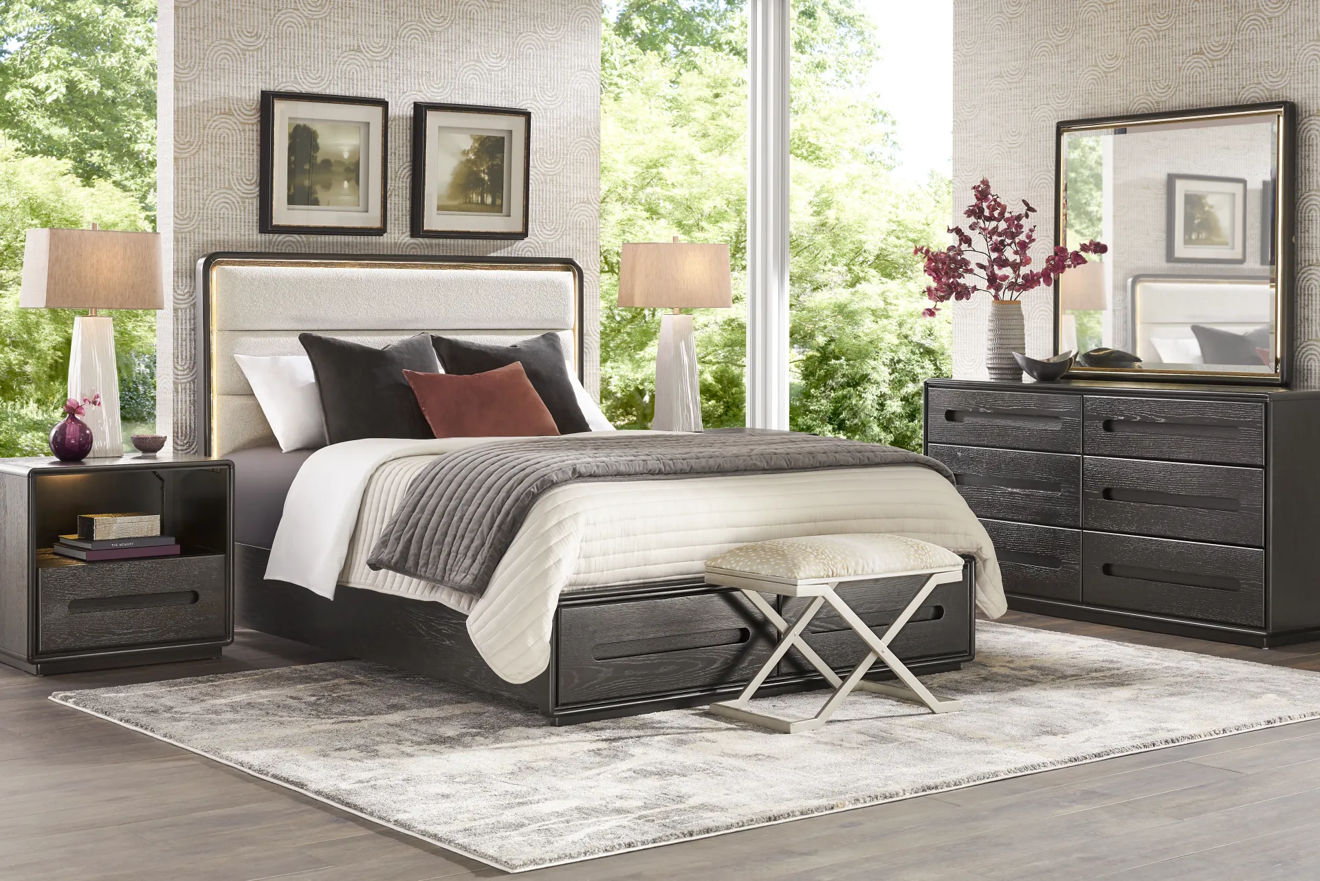 Braxton Espresso 7 Pc King Panel Bedroom - Image 1