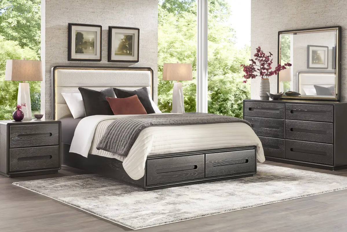 Braxton Espresso 5 Pc King Storage Bedroom