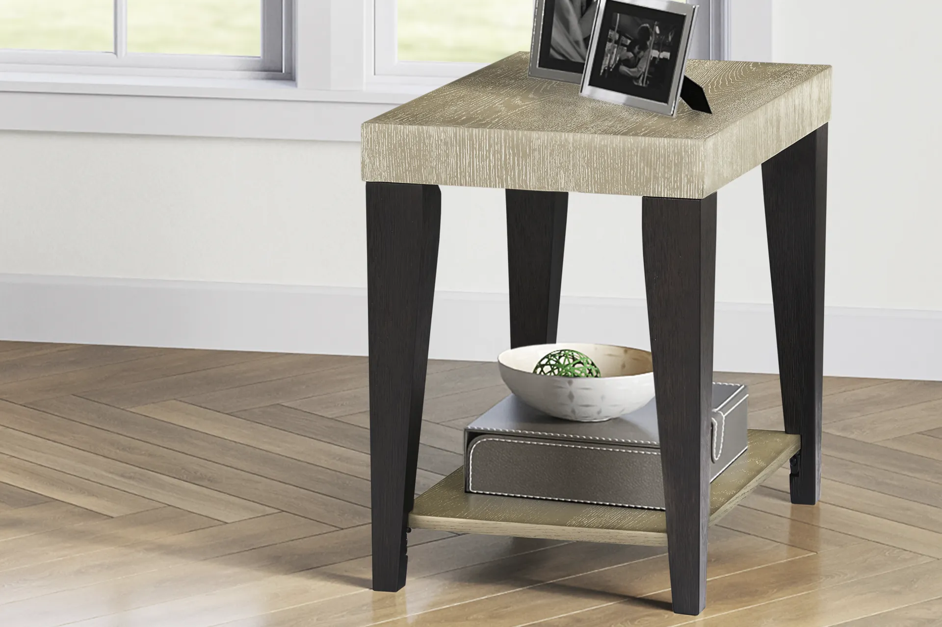 Rosalie Gray Chairside Table - Image 8