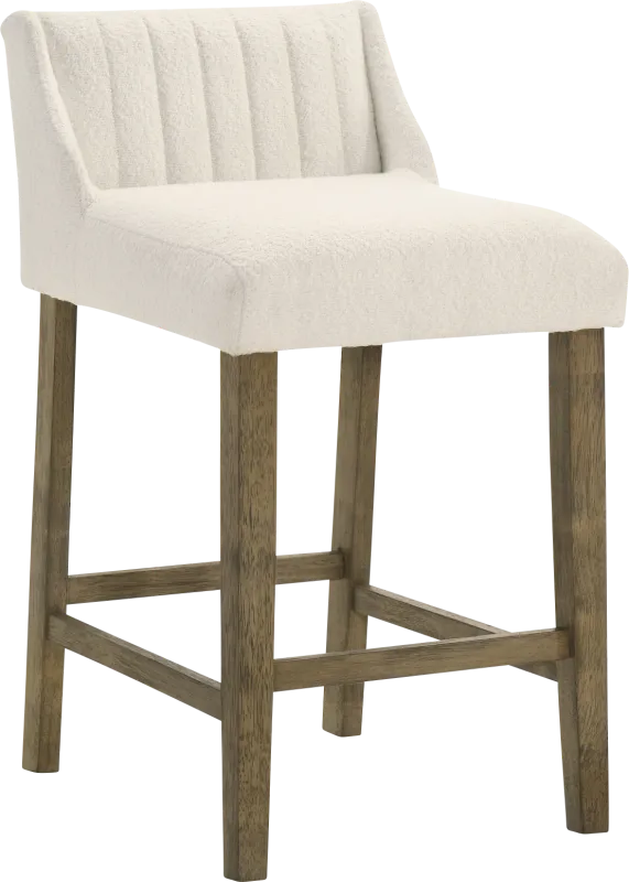 Houndgold White Counter Height Stool