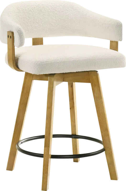 Carsonee White Counter Height Stool