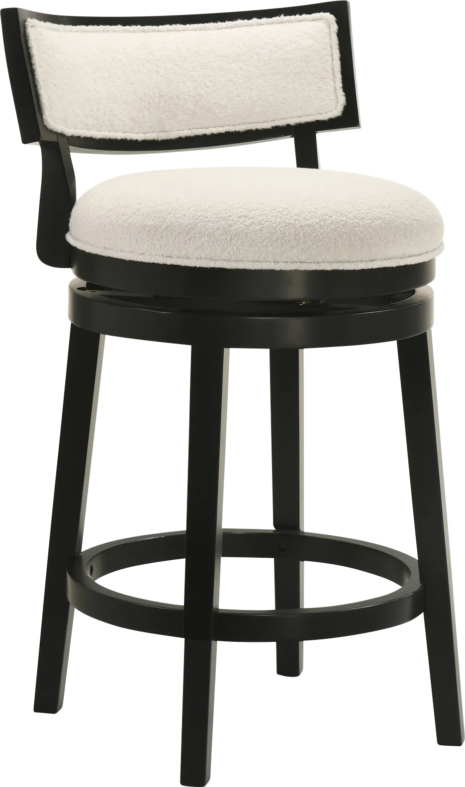 Ridgemark Black Swivel Counter Height Stool - Image 1