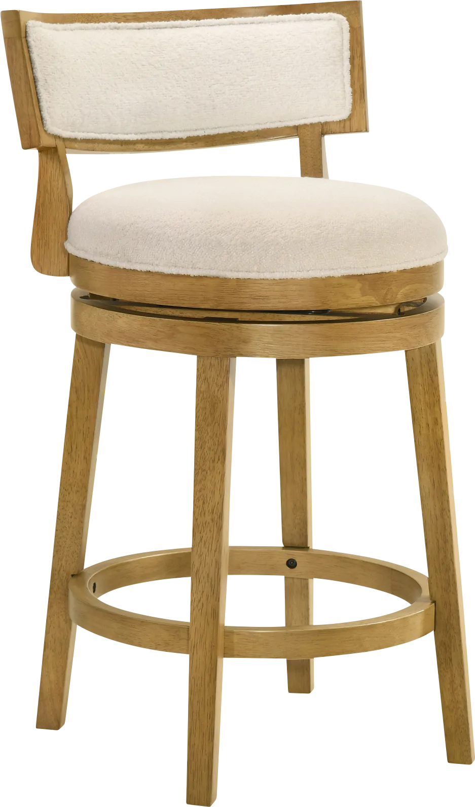 Ridgemark Natural Swivel Counter Height Stool - Thumbnail - Image 1