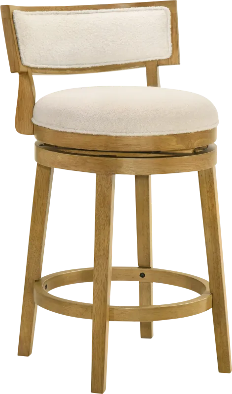 Ridgemark Natural Swivel Counter Height Stool