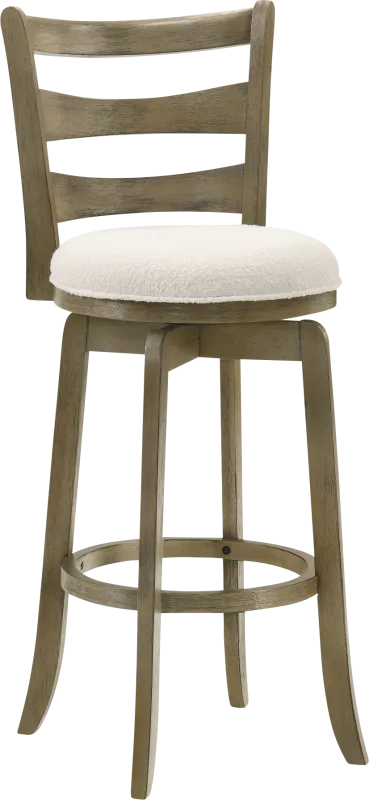 Tuliprover Brown Swivel Barstool