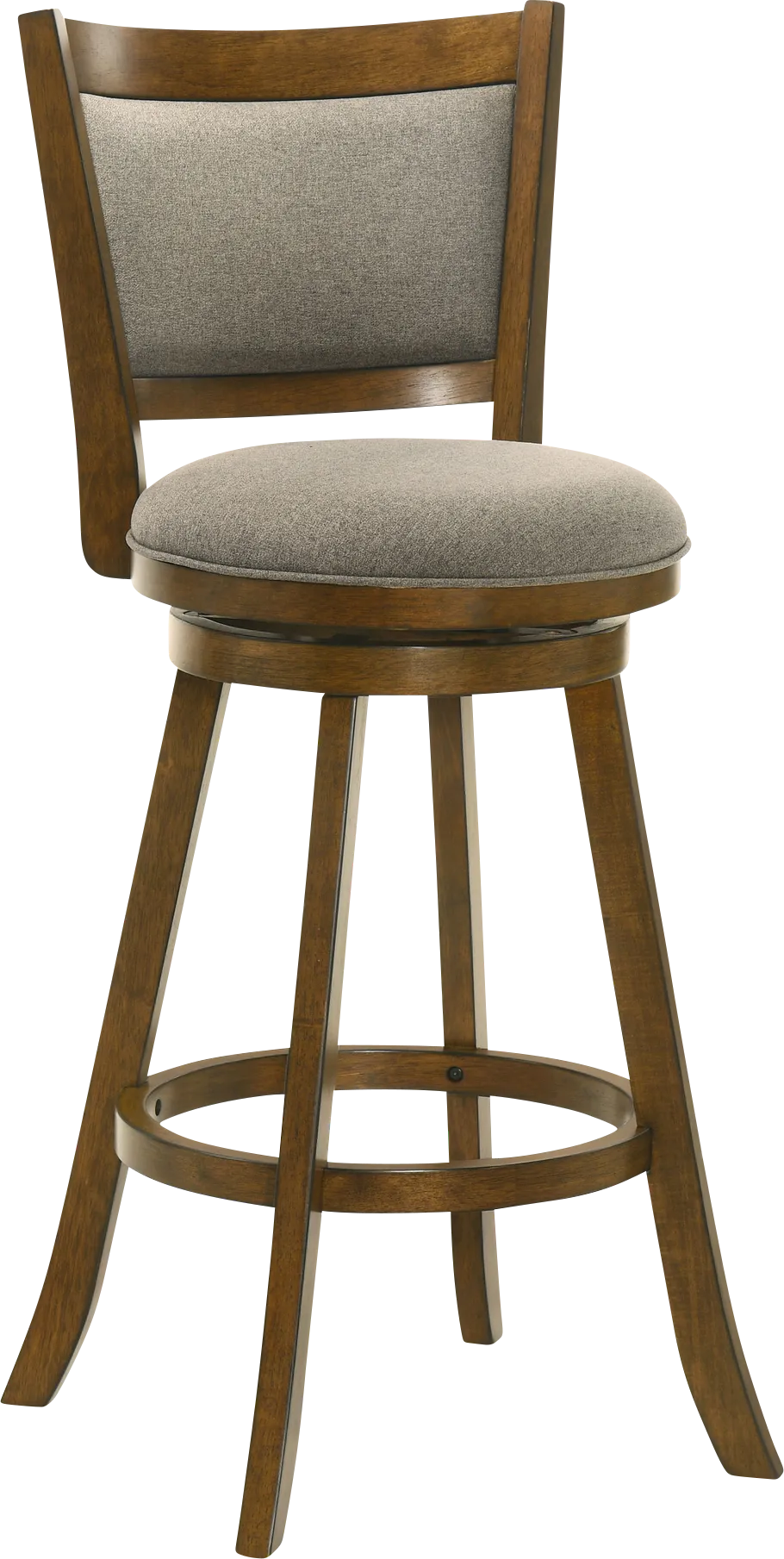 Moonworth Gray Swivel Barstool - Thumbnail - Image 1