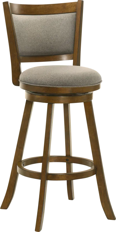 Moonworth Gray Swivel Barstool