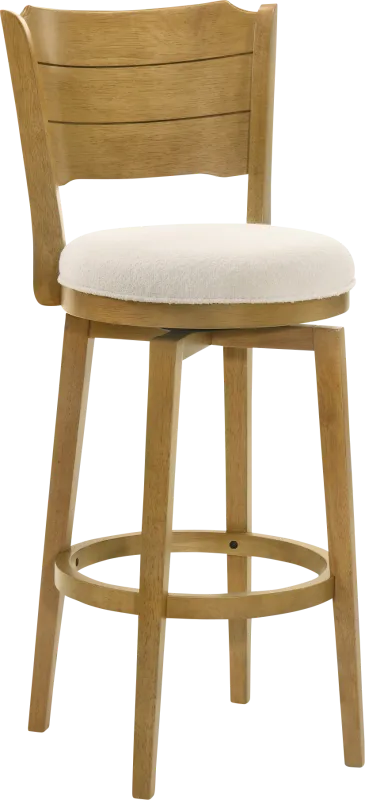 Covencaster Natural Swivel Barstool