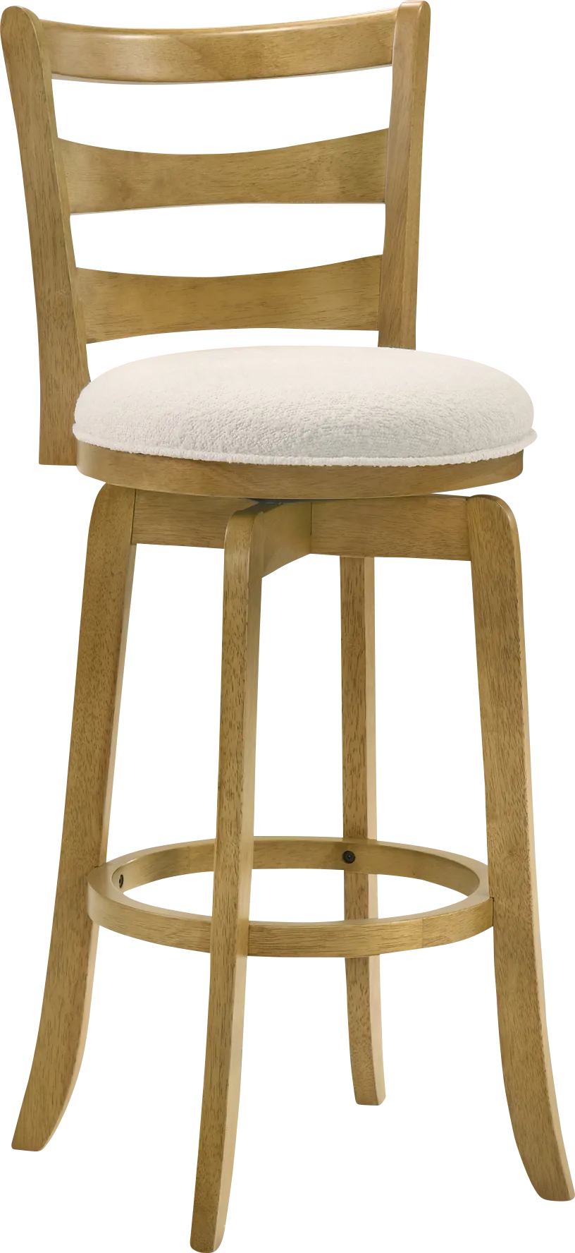 Tuliprover Natural Swivel Barstool - Thumbnail - Image 1