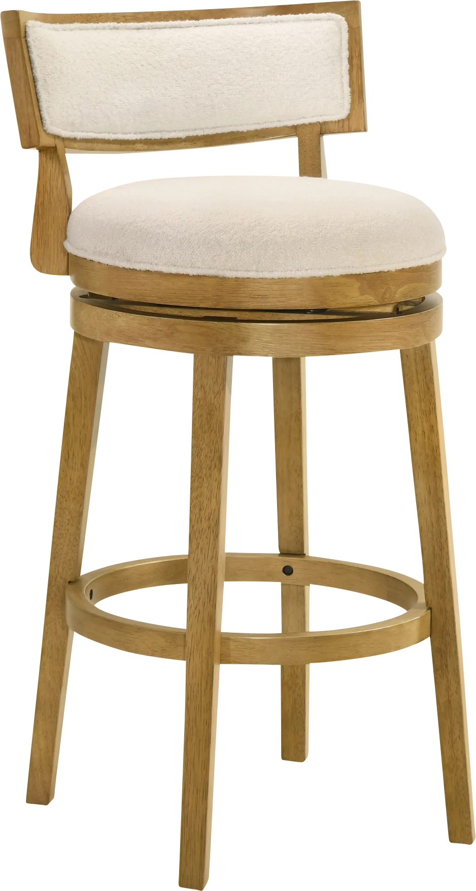 Ridgemark Natural Swivel Barstool - Thumbnail - Image 1