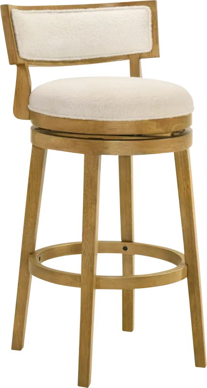 Ridgemark Natural Swivel Barstool