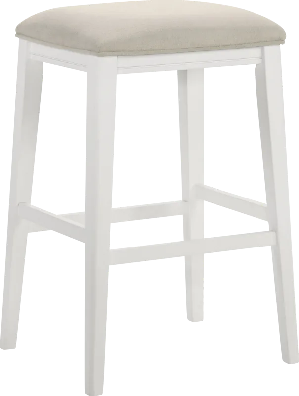 Oakcona White Barstool