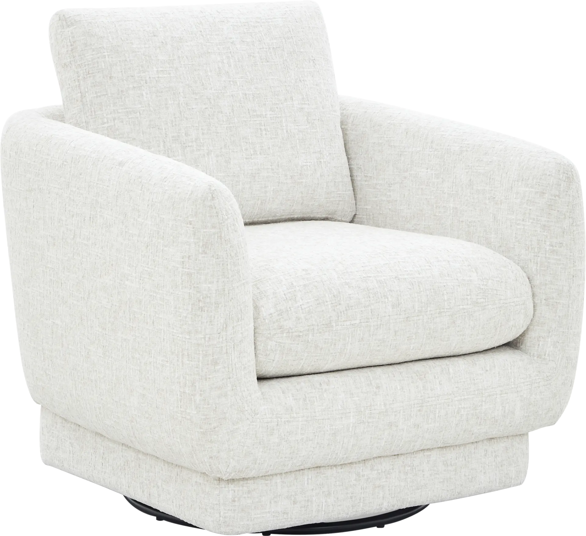 Carmen White Swivel Chair