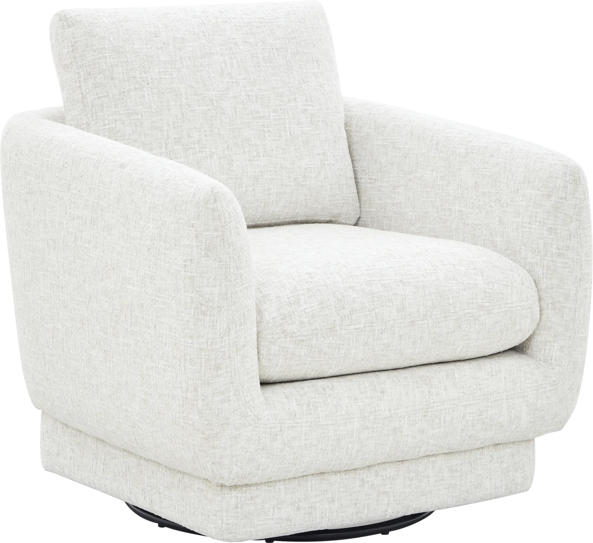 Carmen White Swivel Chair - Image 1