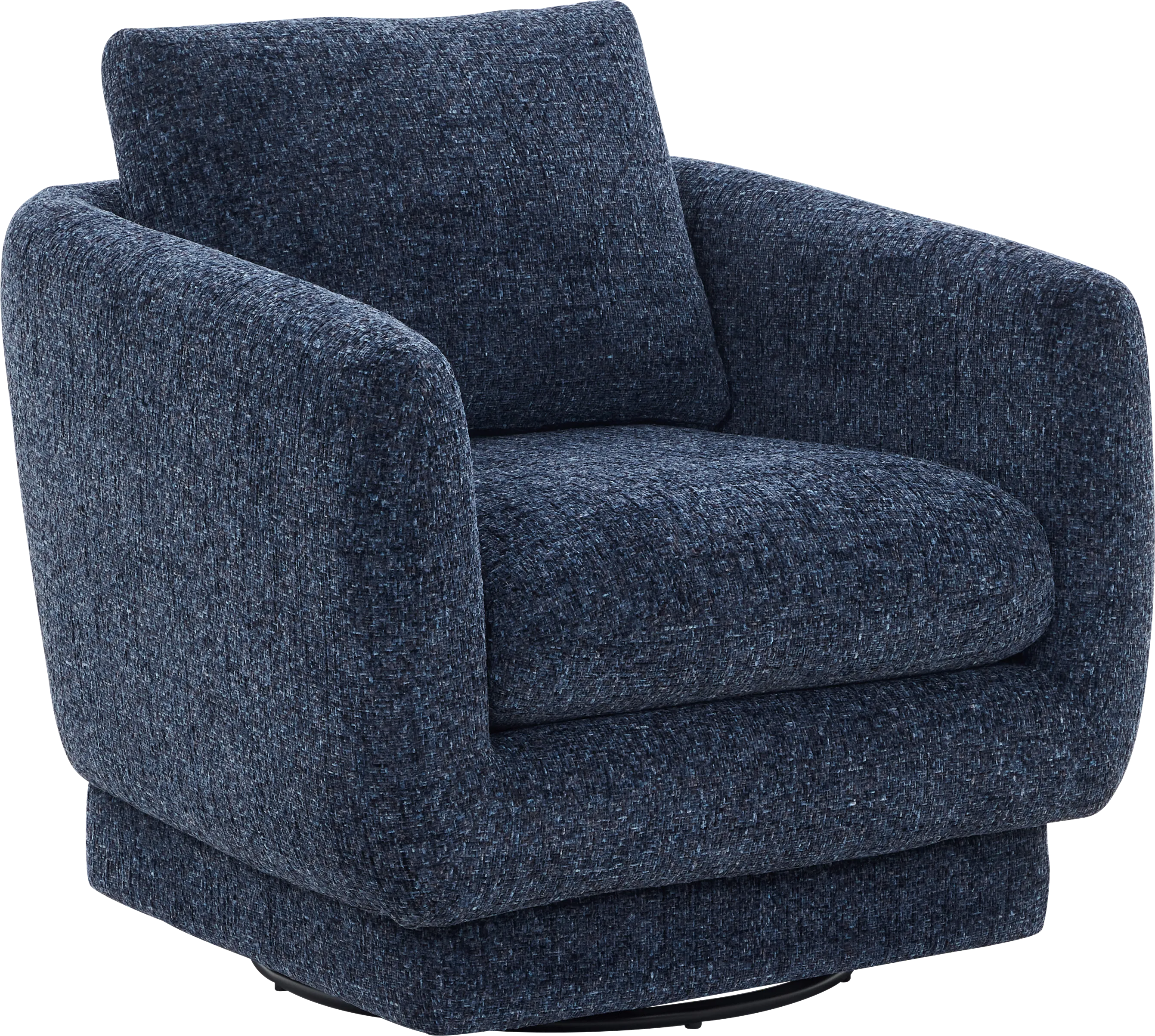 Carmen Indigo Swivel Chair - Thumbnail - Image 1