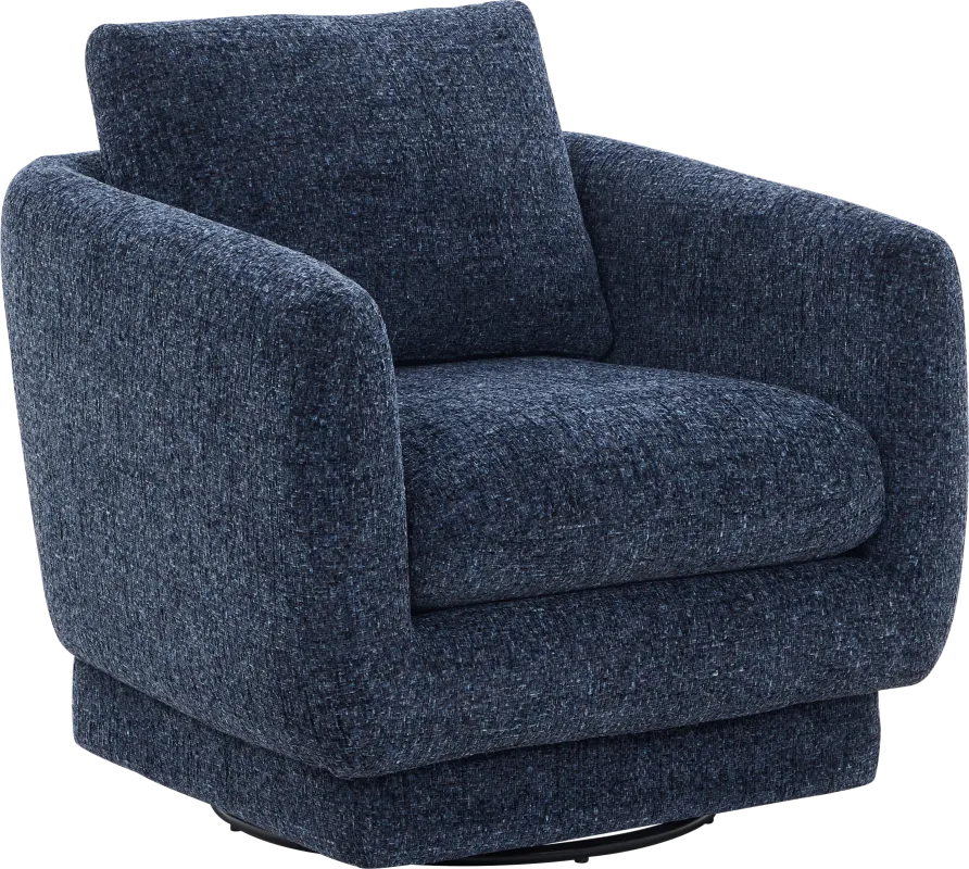 Carmen Indigo Swivel Chair