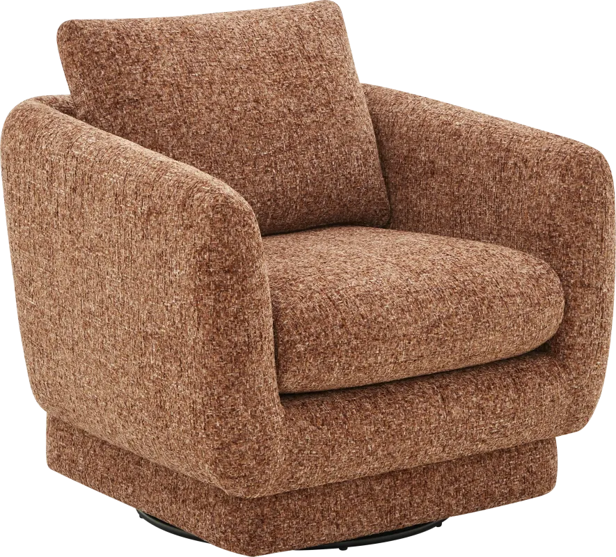 Carmen Orange Swivel Chair