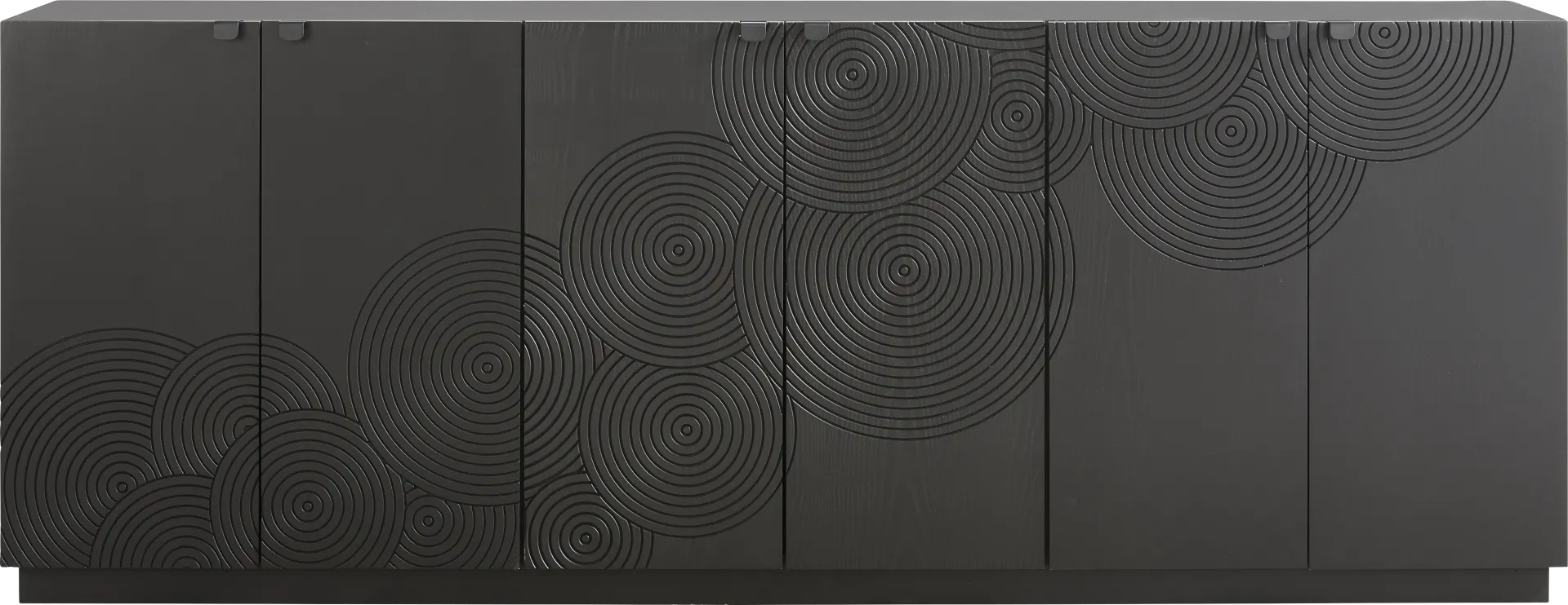 Sylvette Black 90 in. Credenza - Image 1