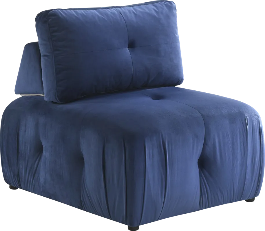 Menna Blue Accent Chair