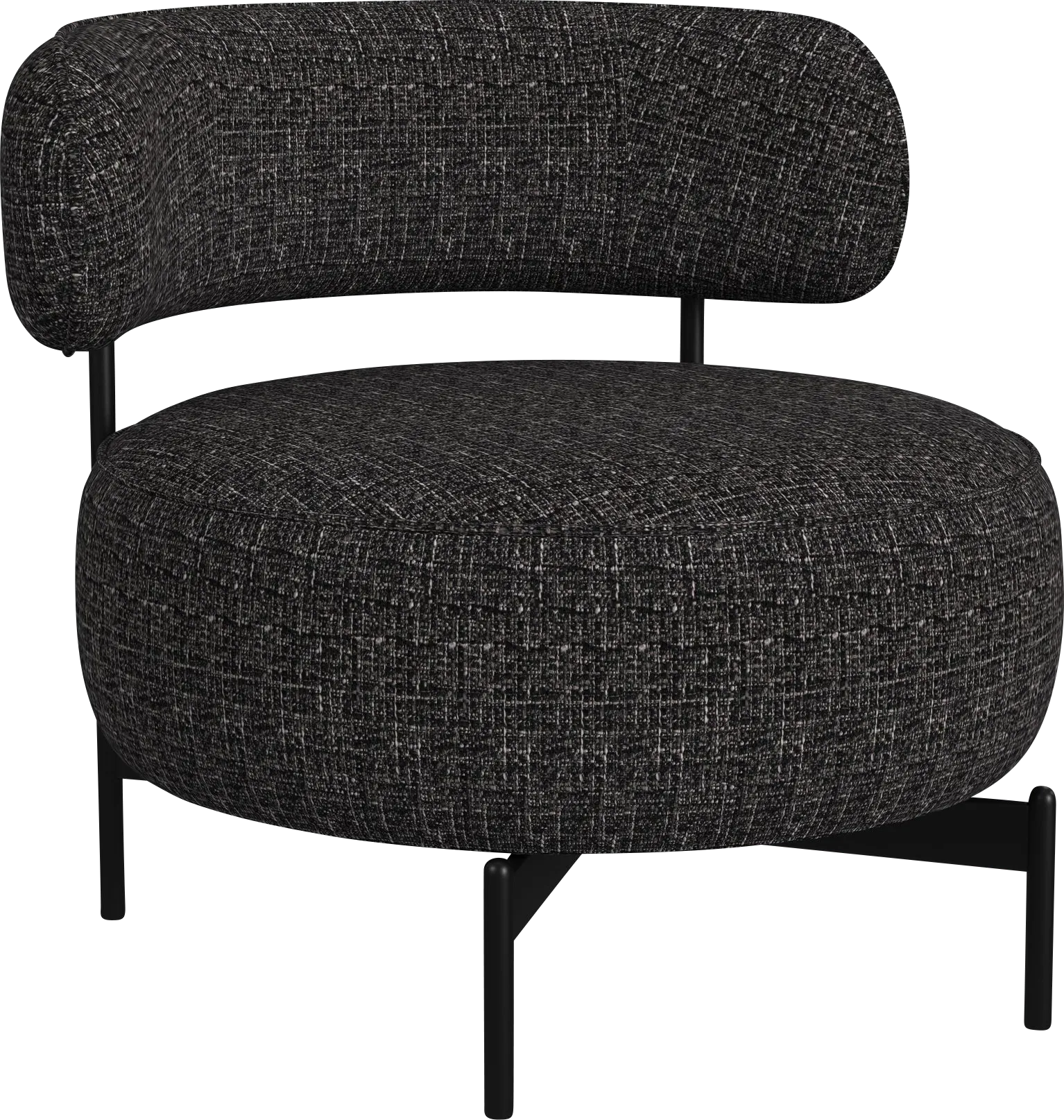 Nvart Black Swivel Accent Chair - Thumbnail - Image 1