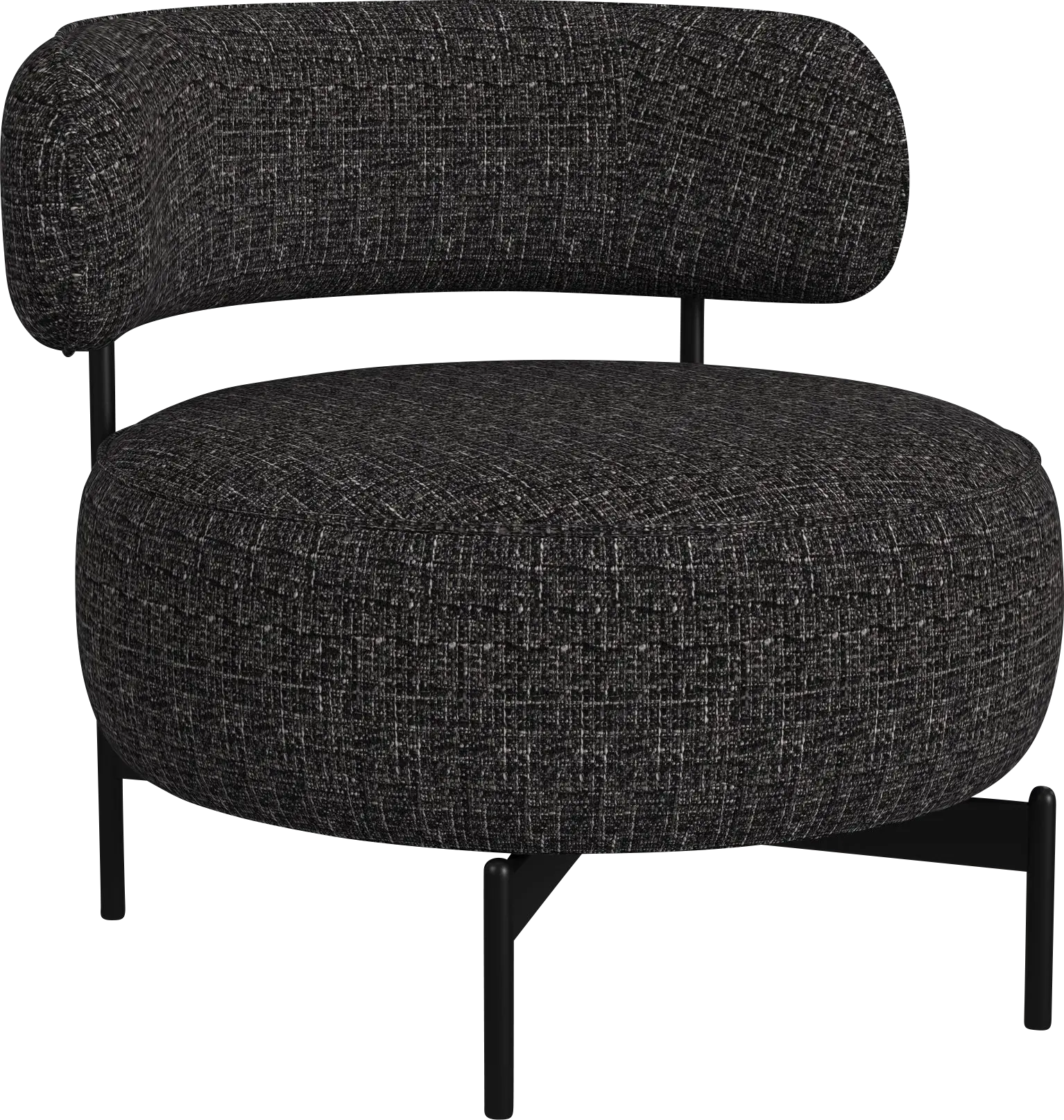 Nvart Black Swivel Accent Chair
