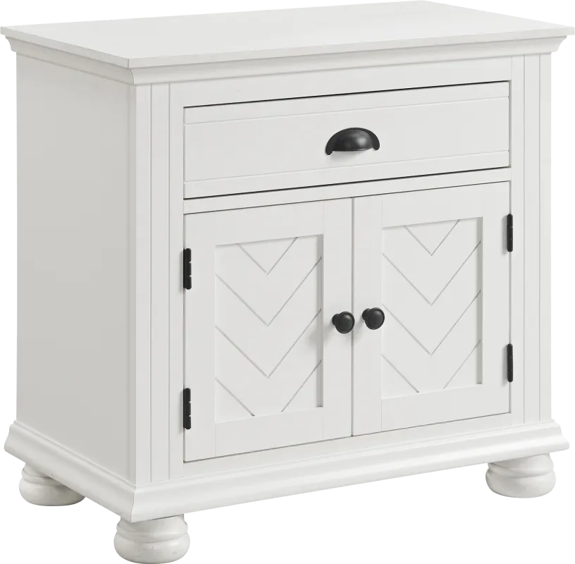 Pere White Nightstand