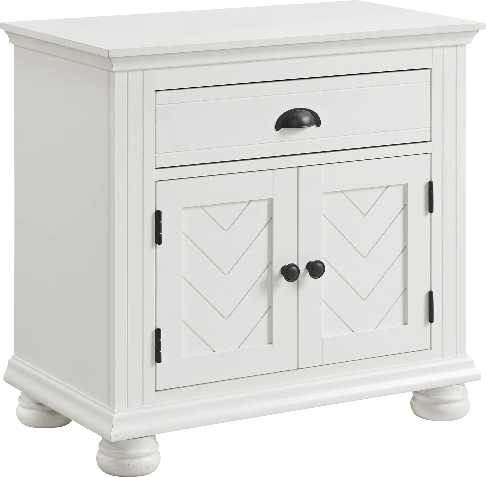 Pere White Nightstand - Image 1