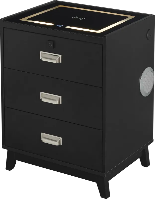 Narcis Black Nightstand