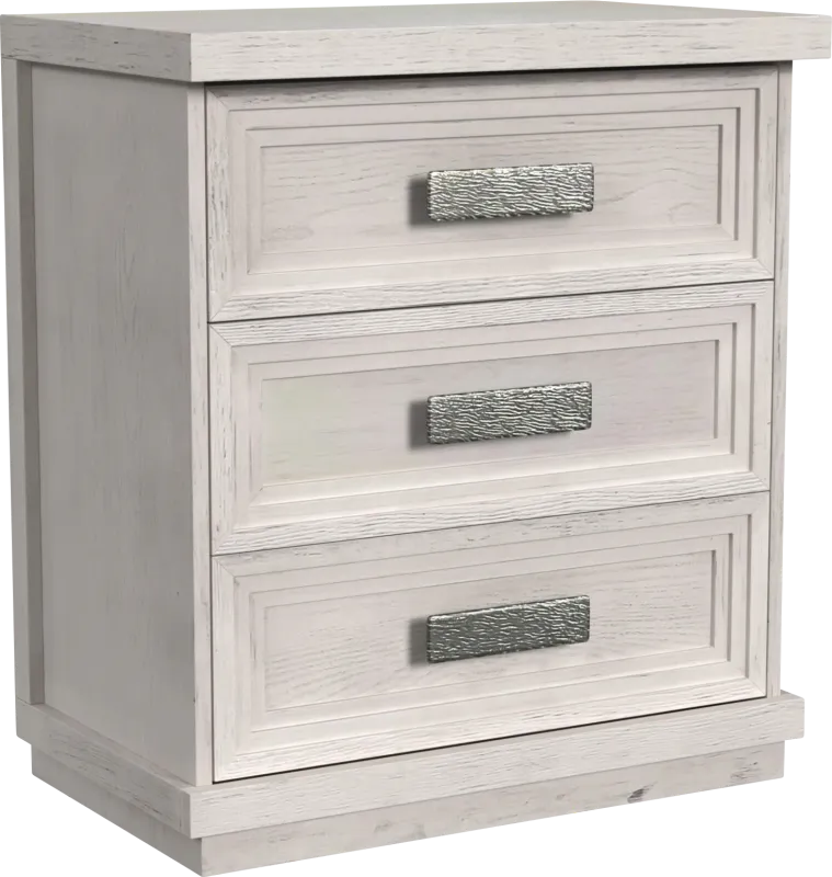 Misak White Nightstand