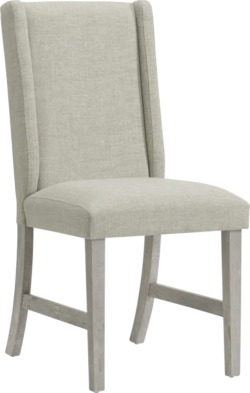 Saro White Side Chair, Set of 2