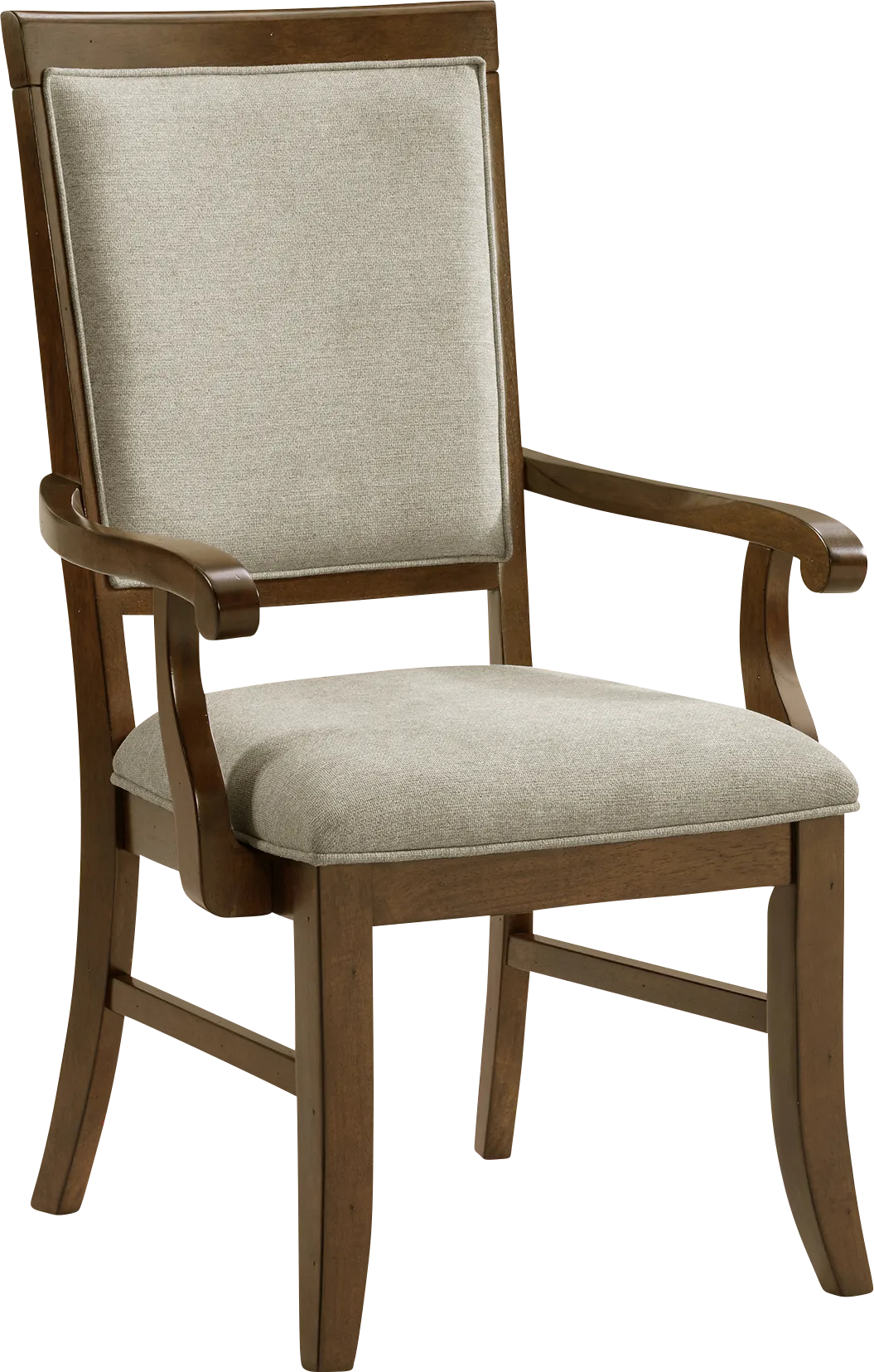 Anastas Brown Arm Chair - Image 1