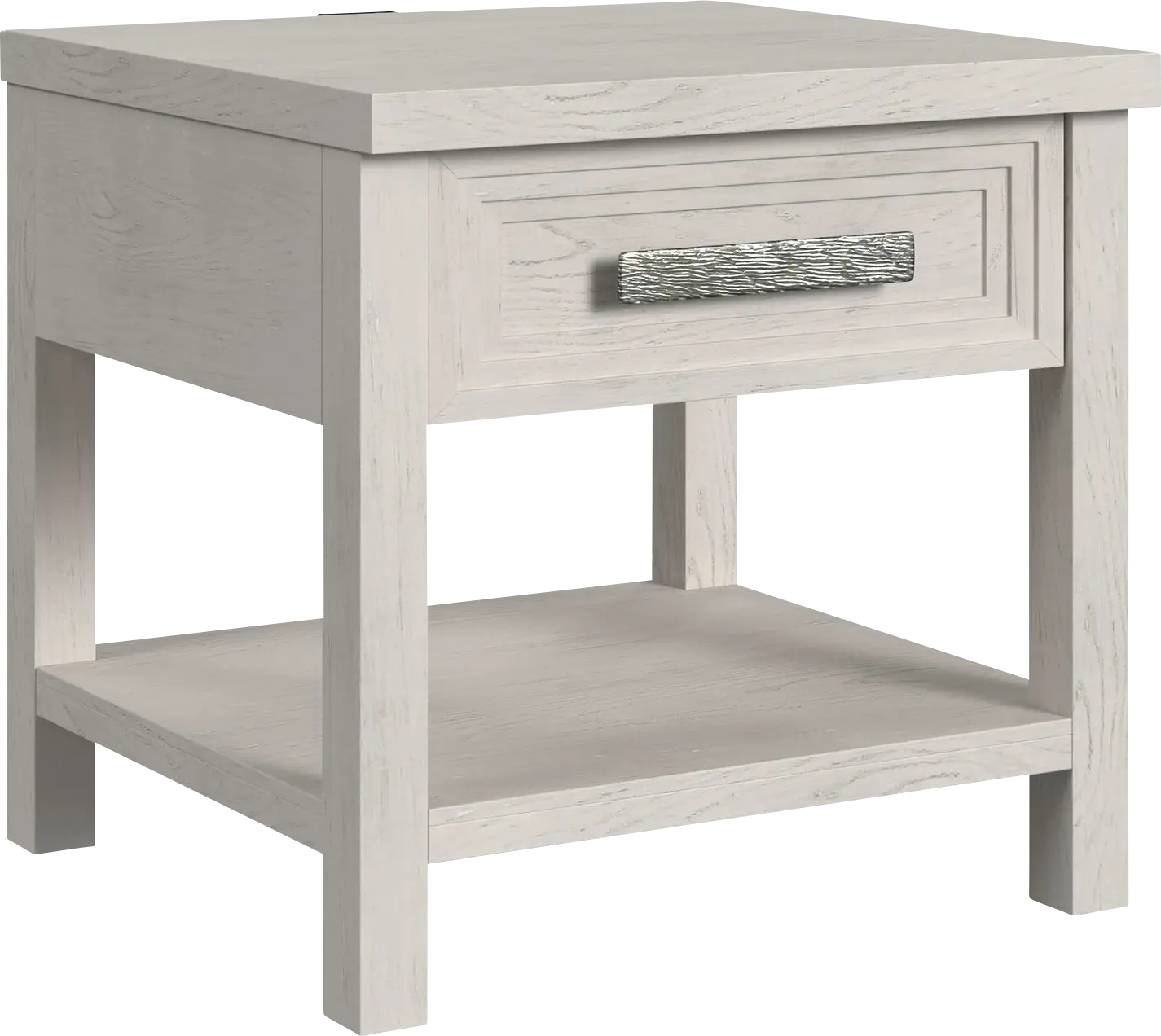 Misak White End Table