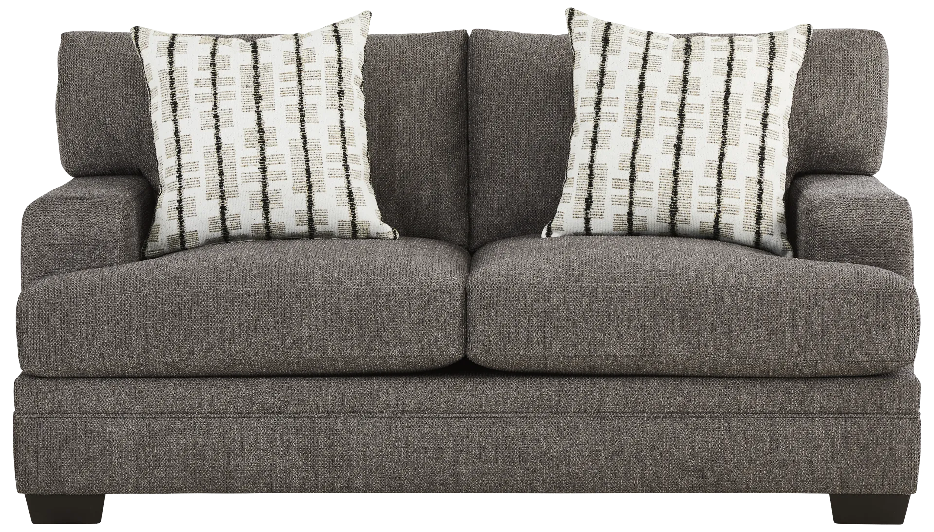 gray loveseat