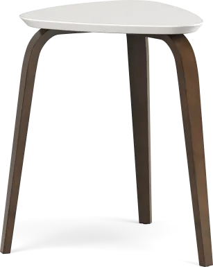 Melodina White End Table