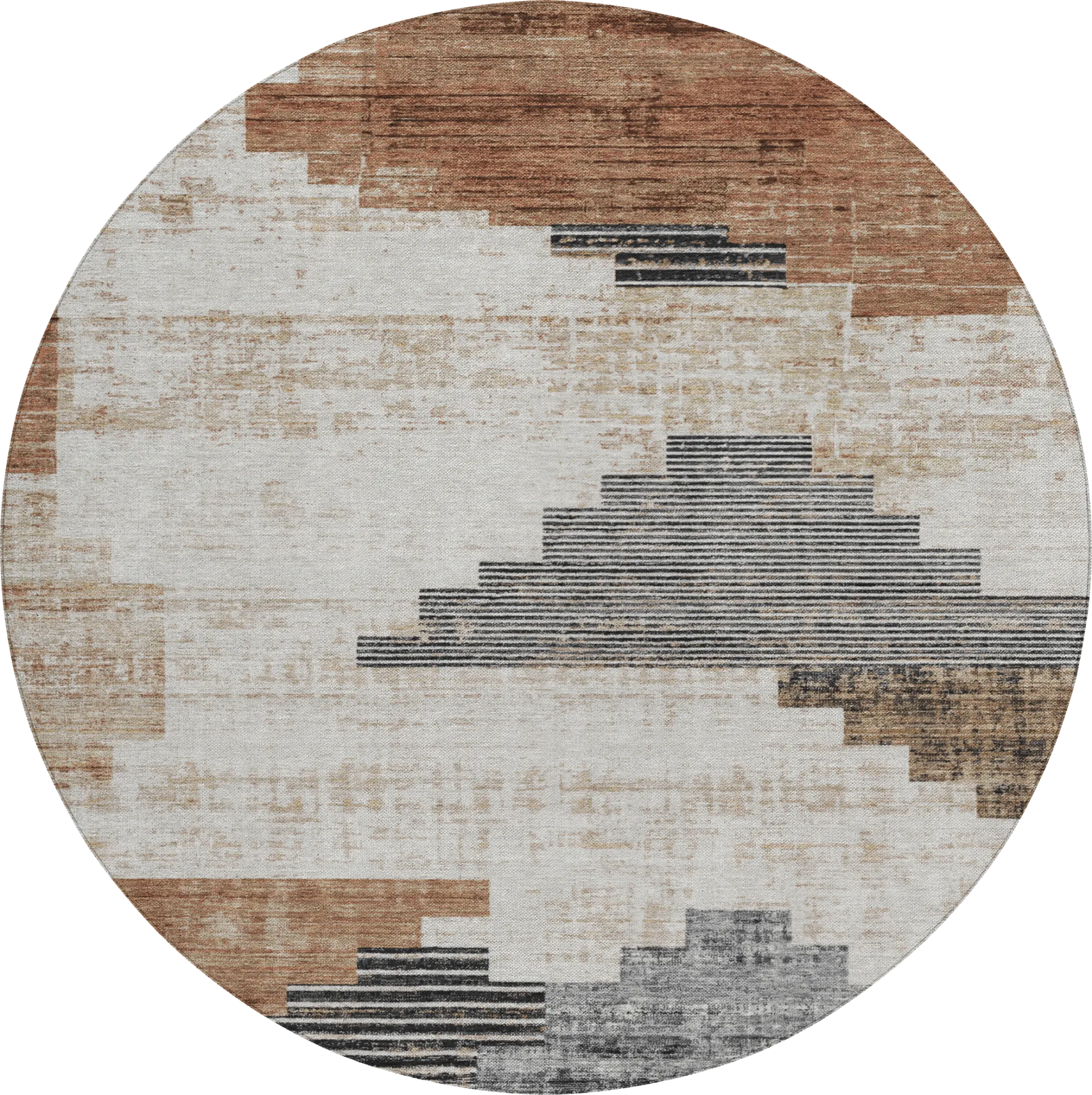 Rohan Beige 8' Round Rug - Image 1