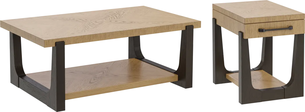 Roth Black 2 Pc Table Set