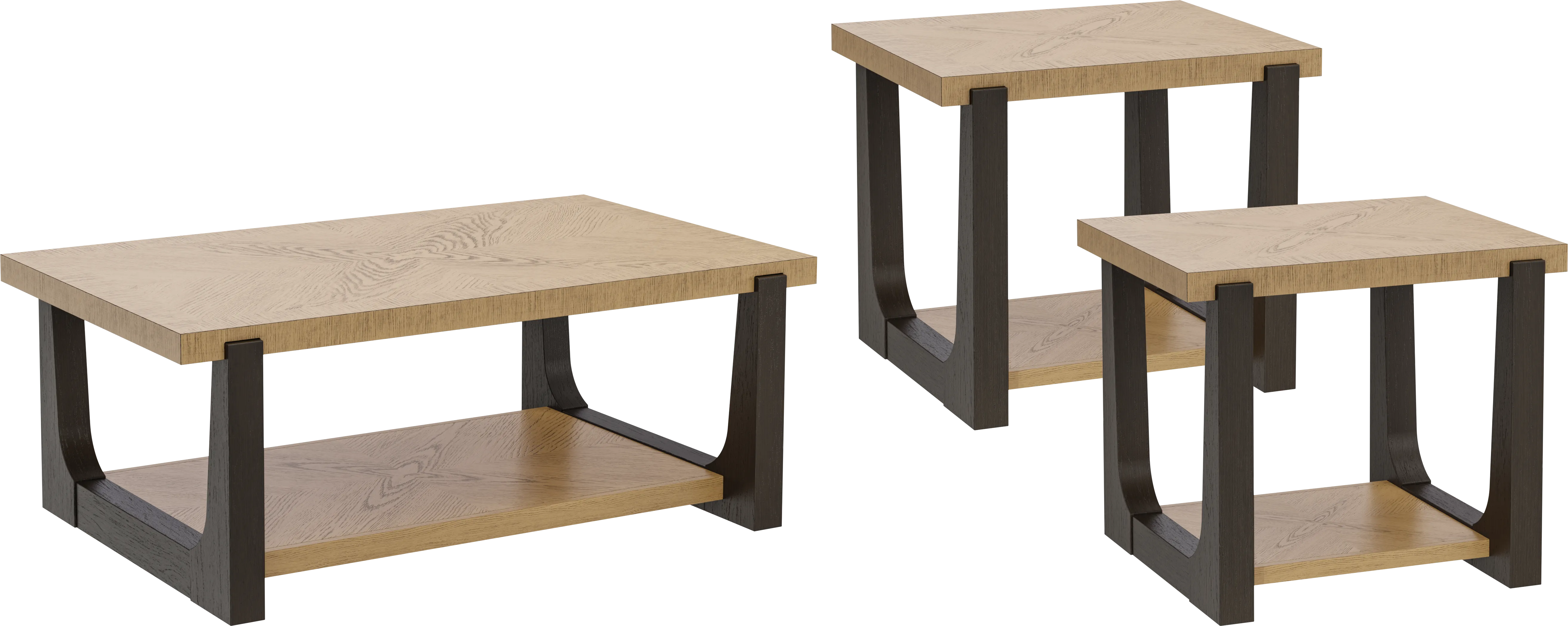 Roth Black 3 Pc Table Set - Thumbnail - Image 1