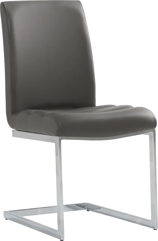 Crown Court Charcoal Side Chair