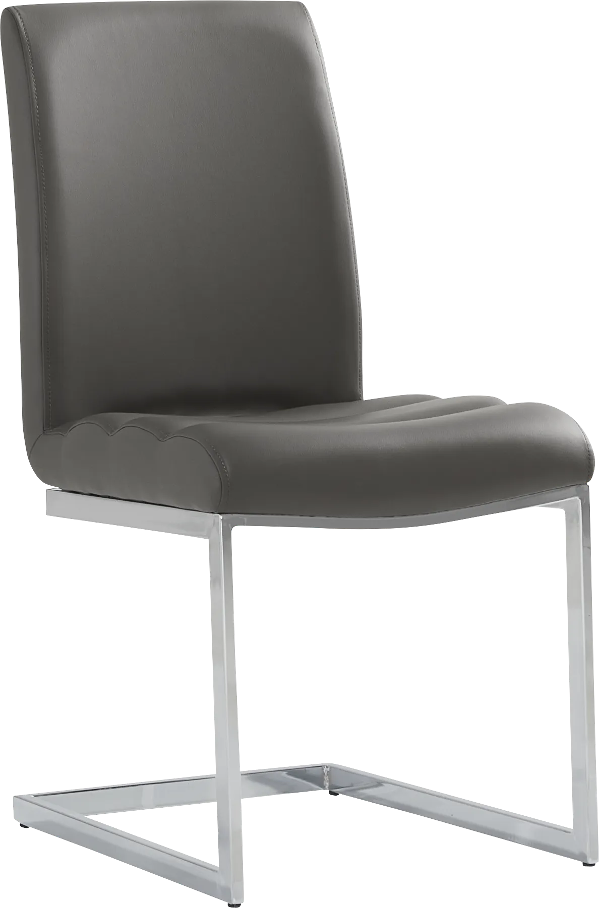 Crown Court Charcoal Side Chair - Image 2