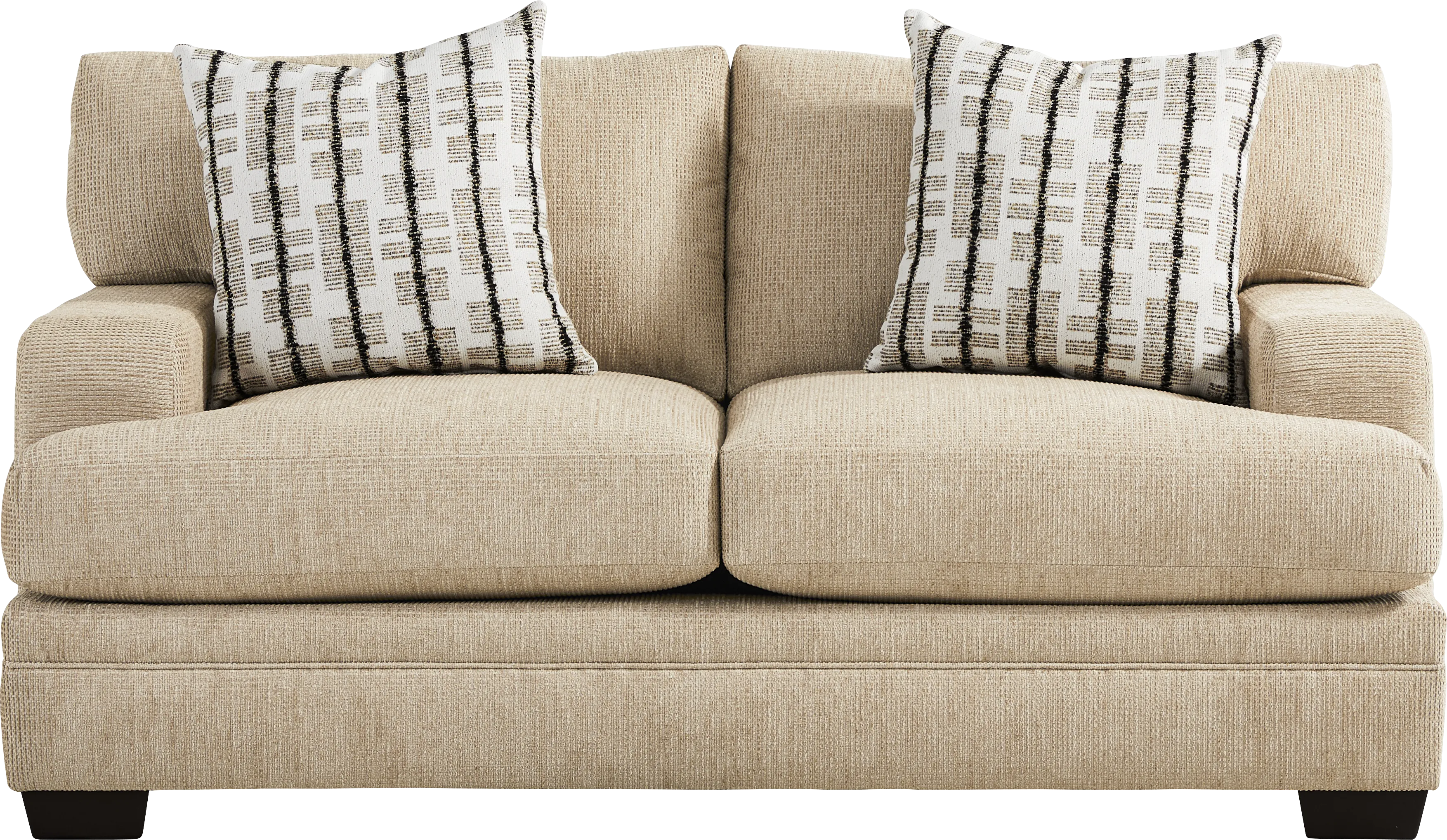 Conover Street Beige Loveseat - Thumbnail - Image 1