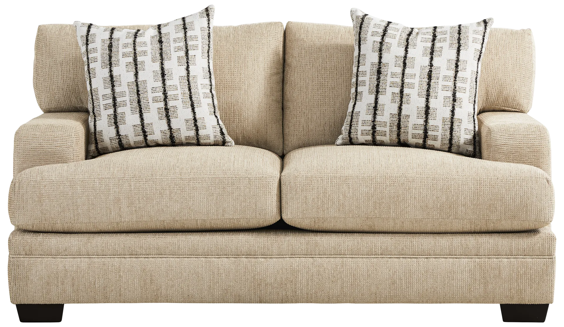 beige loveseat