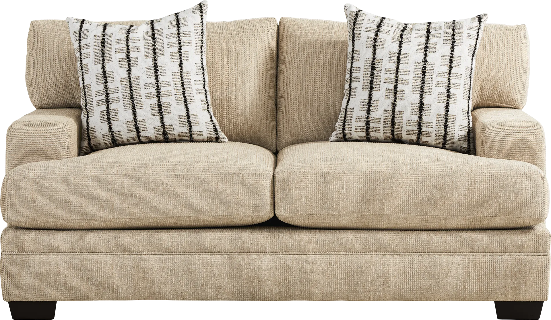 Conover Street Beige Loveseat - Image 1