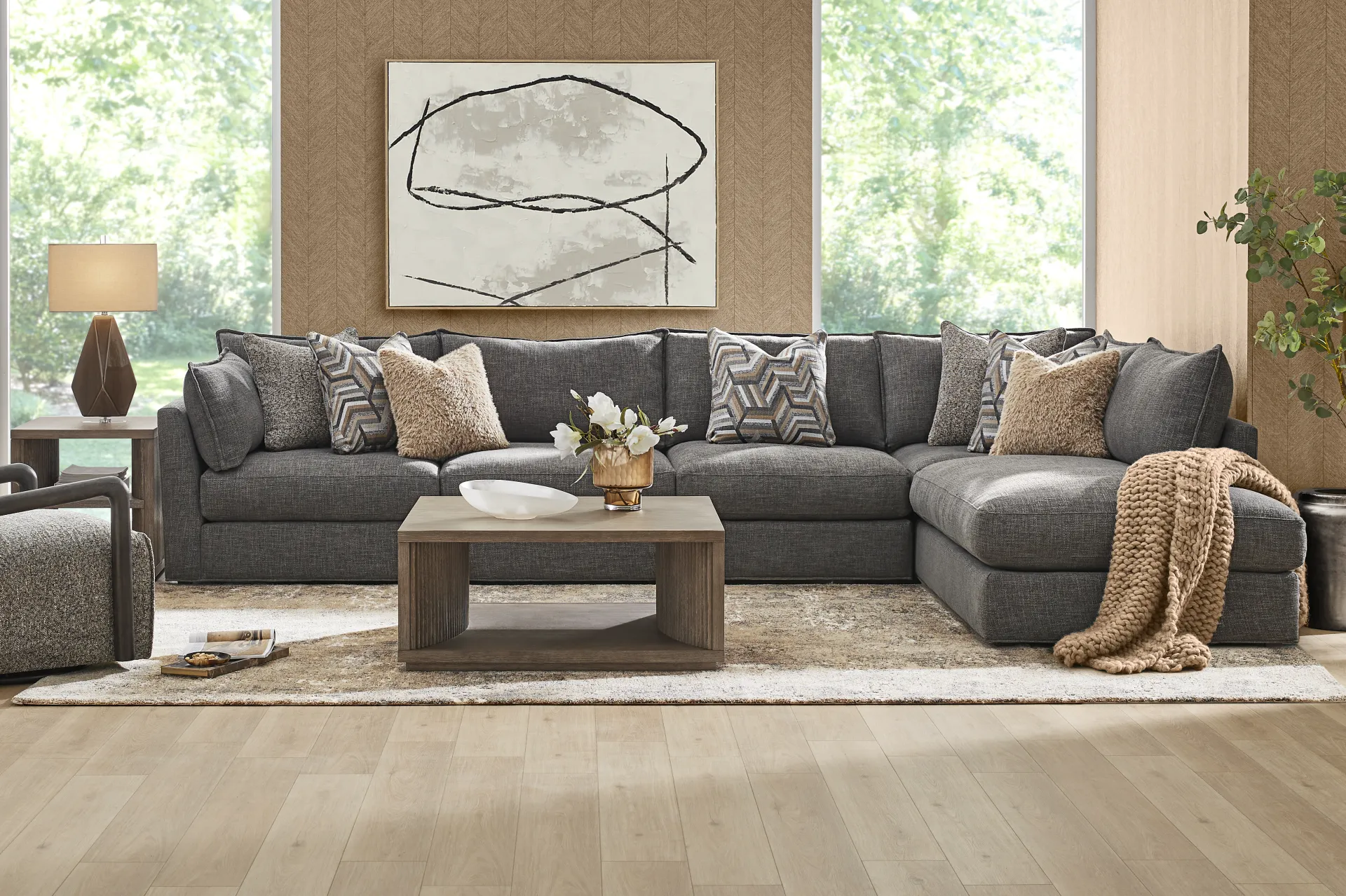 Ellington Black 3 Pc Sectional - Image 2