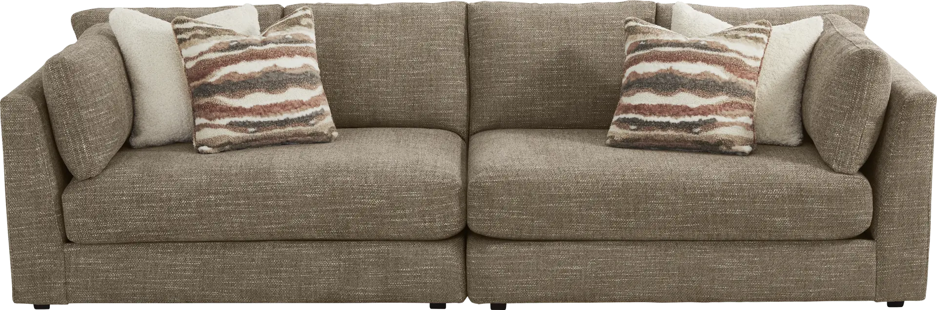 Sadie Falls Mink 2 Pc Sofa