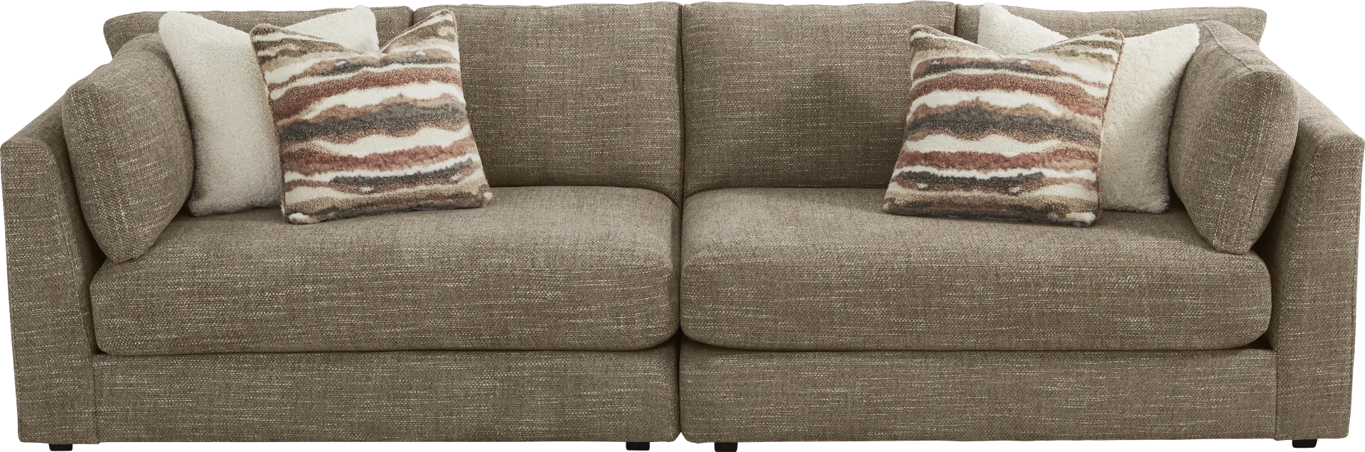Sadie Falls Mink 2 Pc Sofa - Image 1