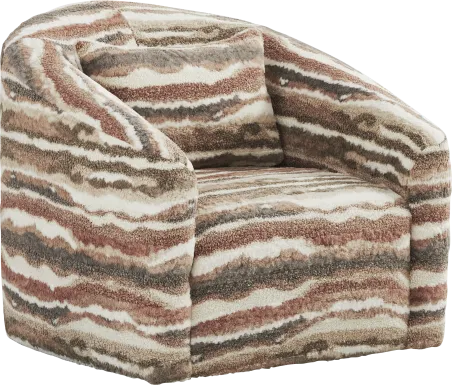 Sadie Falls Mauve Swivel Chair