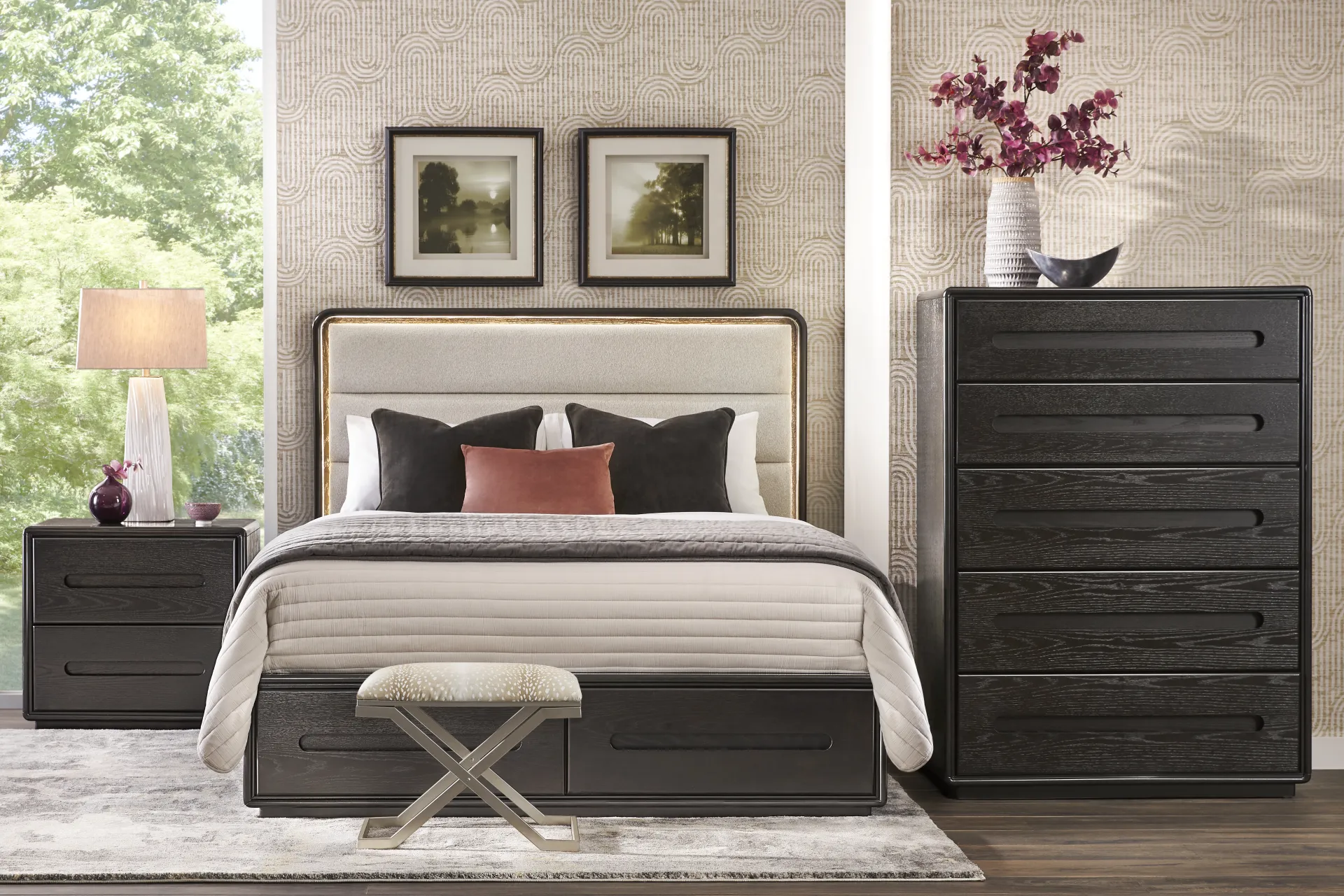 Braxton Espresso Queen Panel Bed - Image 1